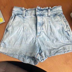 Express high waisted jean shorts
